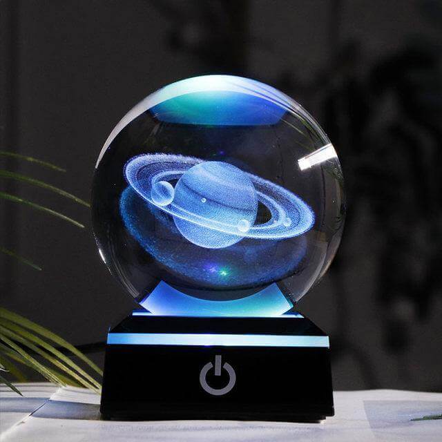 Crystal Globe Solar System Planet Lamp - Image 3