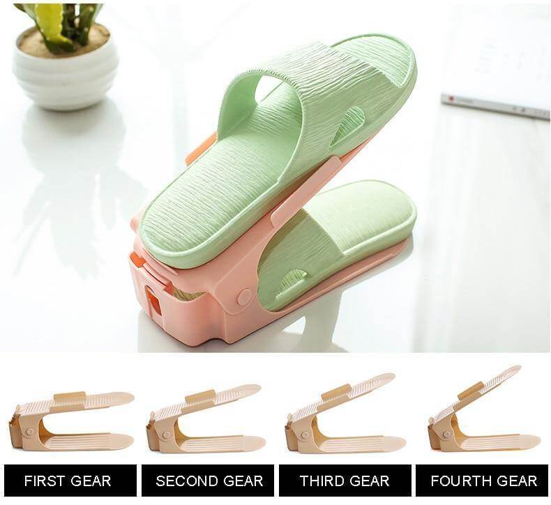 5PCS Adjustable Space Saving Shoe Organizer - Image 3