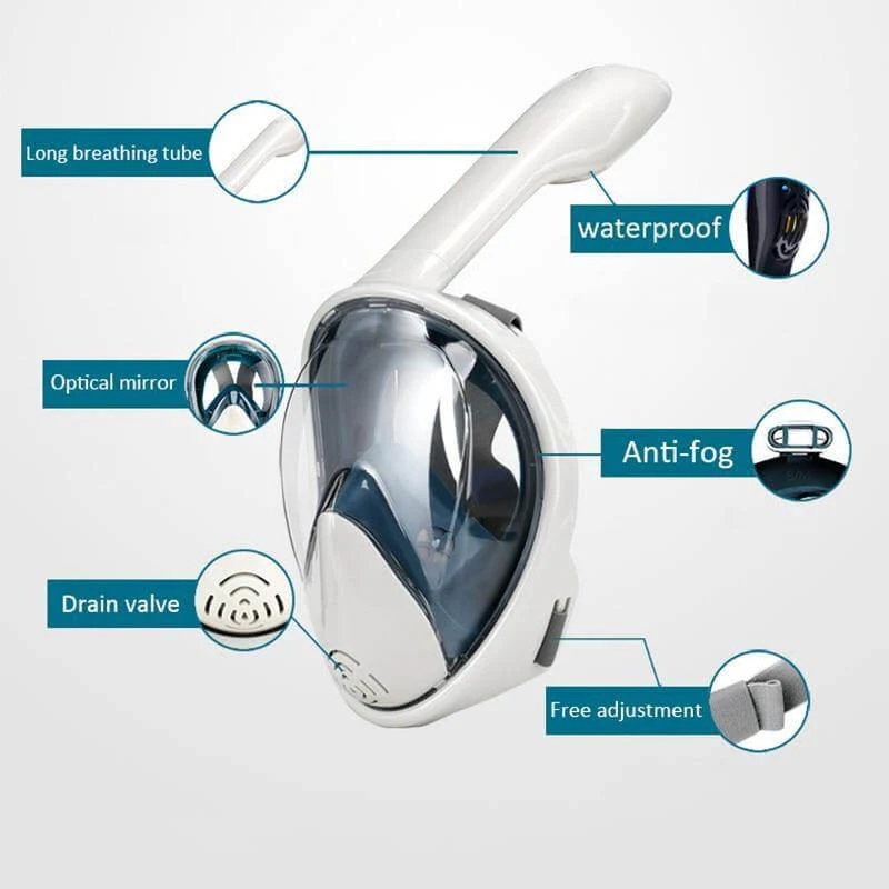 Anti Fog Full Face Diving Mask - Image 3
