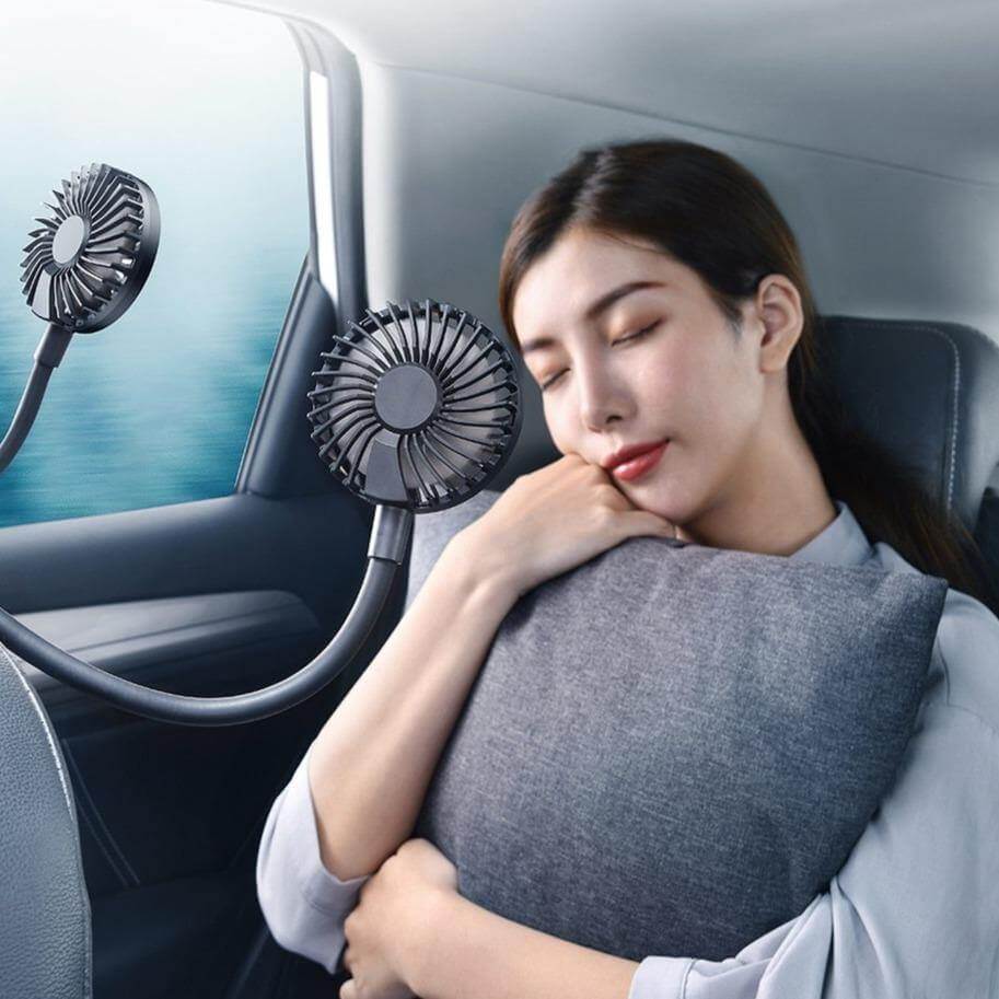 360 Degree Rotating Double Car Cooling Fan - Image 2