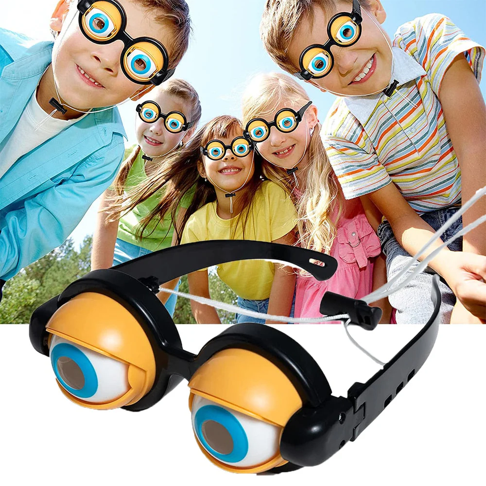Fun Kids Party Crazy Eyes Glasses - Image 1