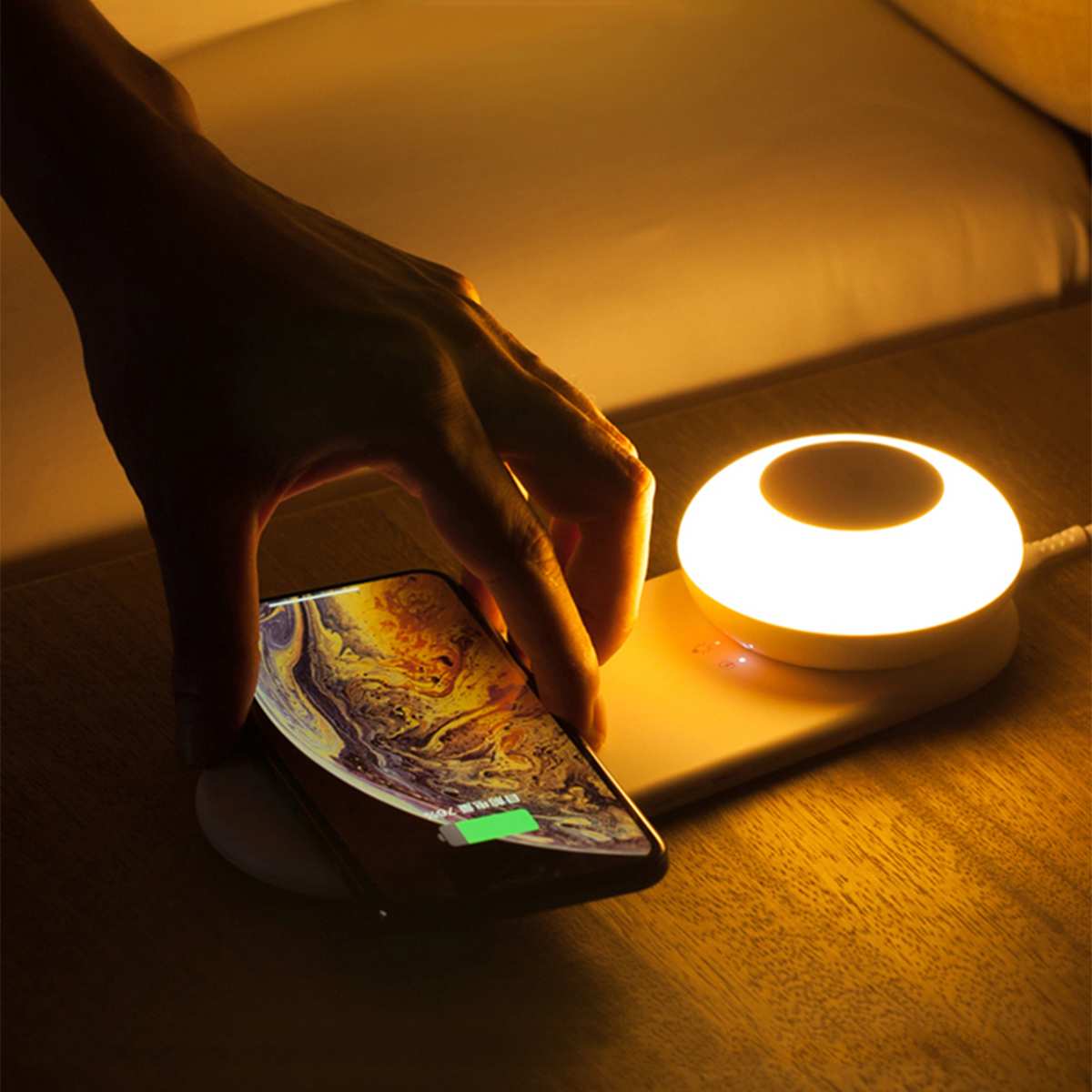 Smart Modern Wireless Charging Slim Night Lamp - Image 2