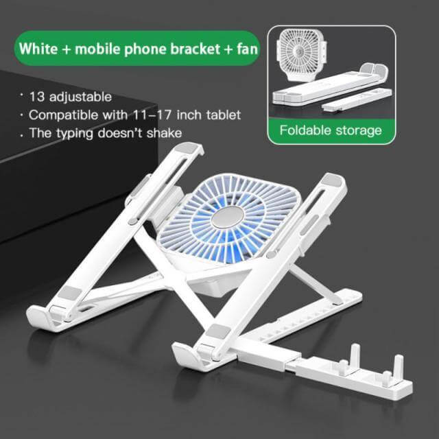 Dual Cooling Foldable Laptop Stand - Image 2