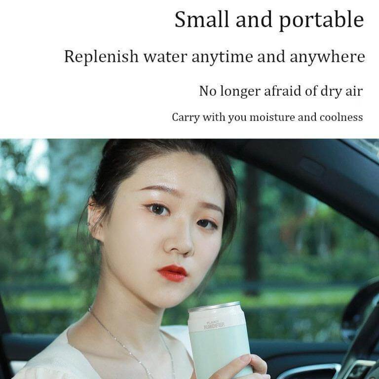 Portable Ultrasonic Bottle Air Humidifier with Mini Lamp - Image 3