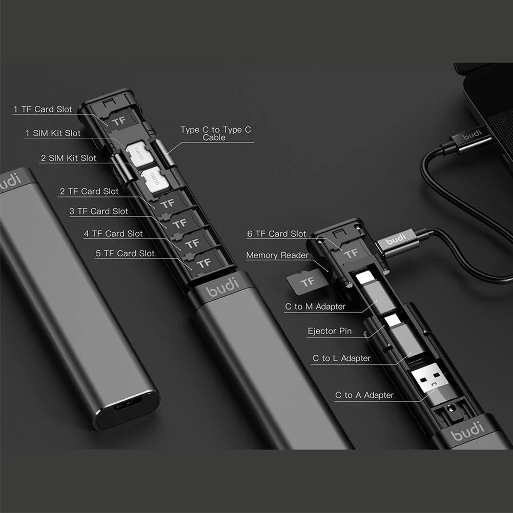 Universal Smart Card Storage Data Cable Organizer Box - Image 2