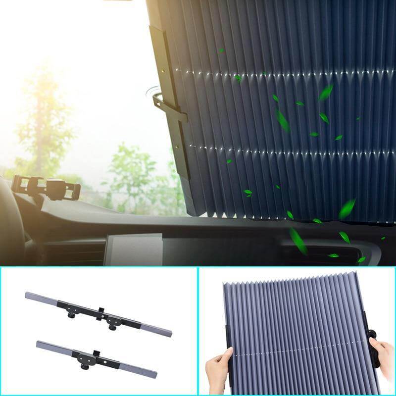 Car Retractable Automatic Windshield UV Blocking Sunshade - Image 2