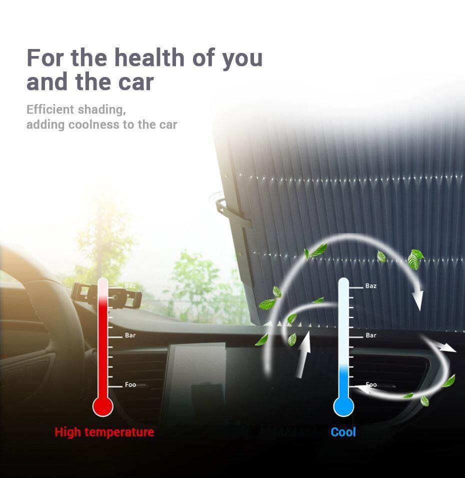 Car Retractable Automatic Windshield UV Blocking Sunshade - Image 3