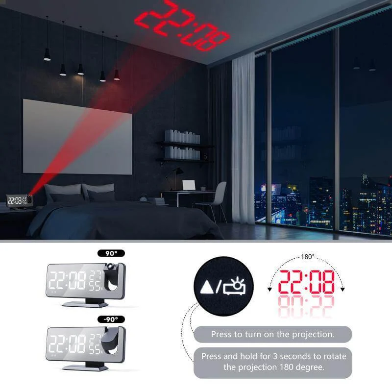 LED Digital Alarm Projection Clock - Image 2