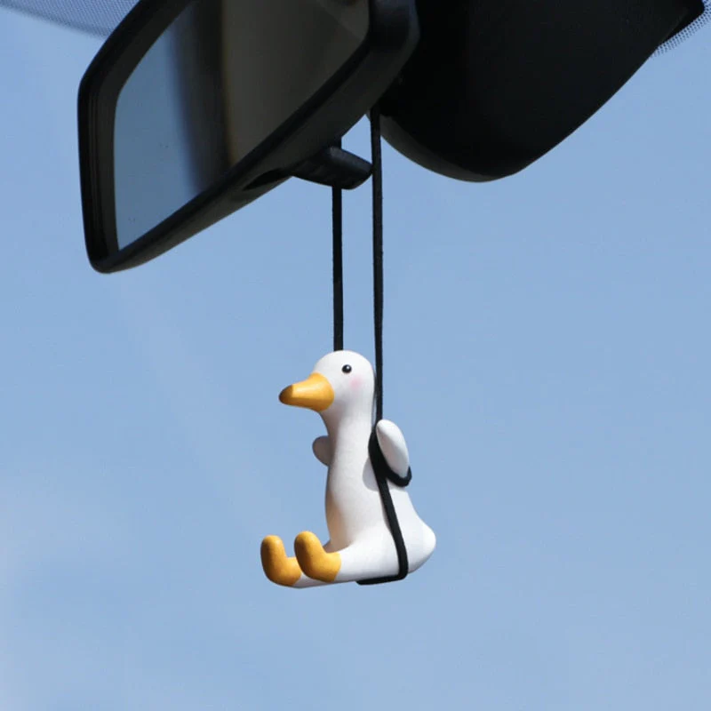 Swinging Duck Car Mirror Ornament - Image 1