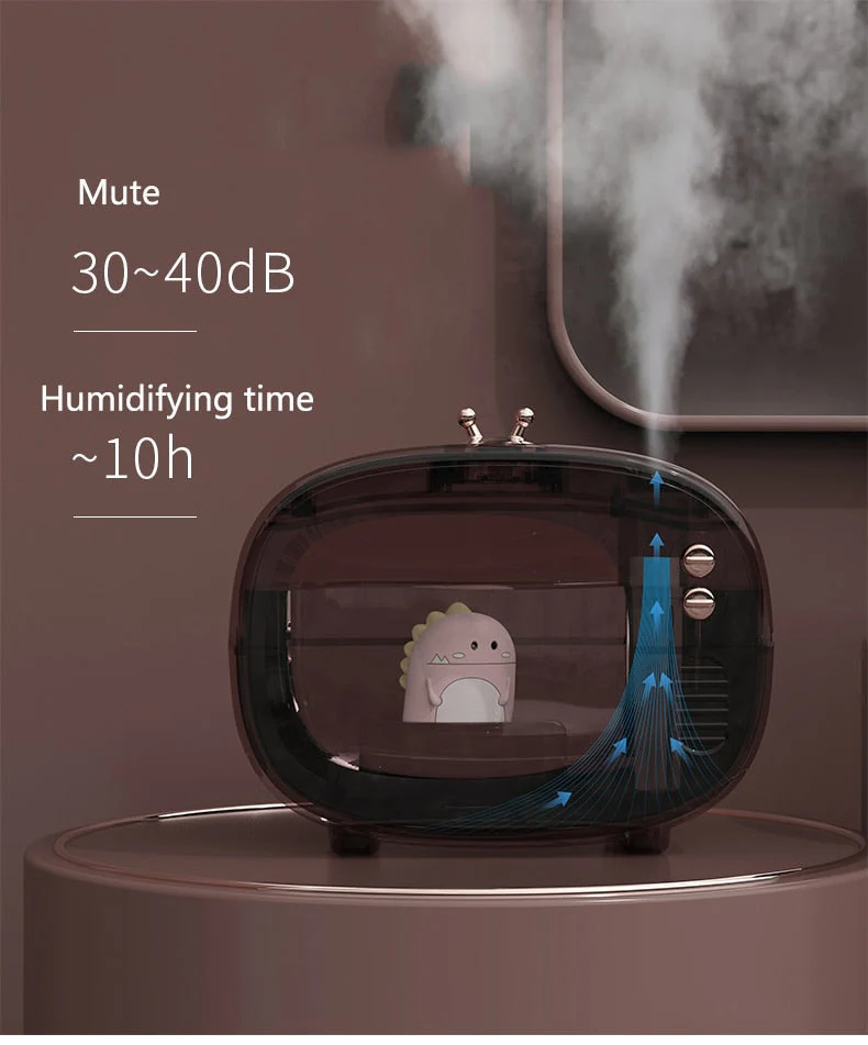 Portable Mini TV USB Humidifier Lamp - Image 2