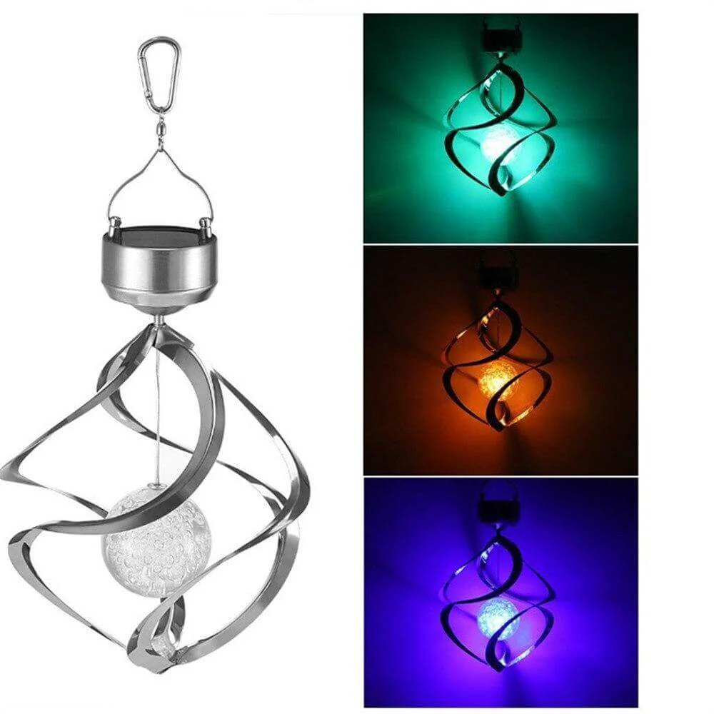 7-Colour Solar Changing LED Wind Chimes Light - Image 2