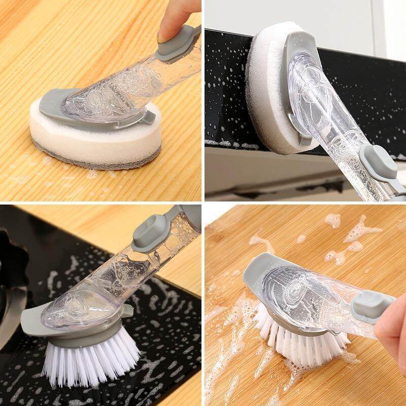 2in1 Liquid Dispenser Dish Washing Brush - Image 3