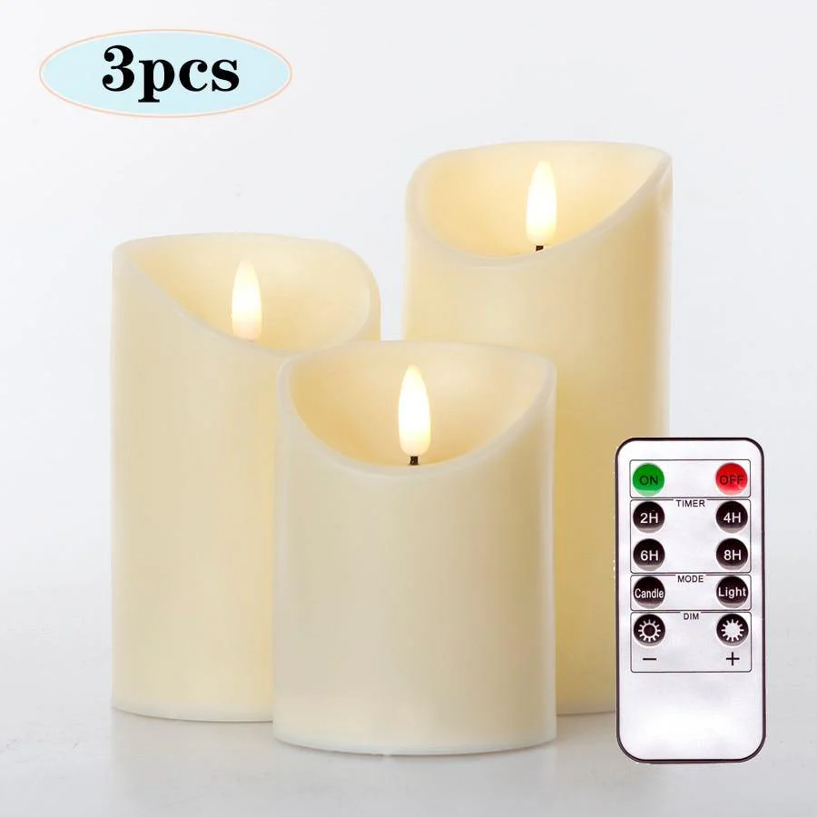 3pcs Remote Control LED Flameless Candle - Image 3