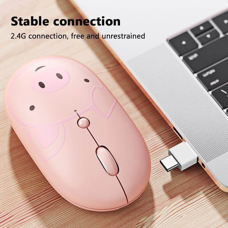Rechargeable Universal USB-C Cartoon Wireless Mouse - Image 3