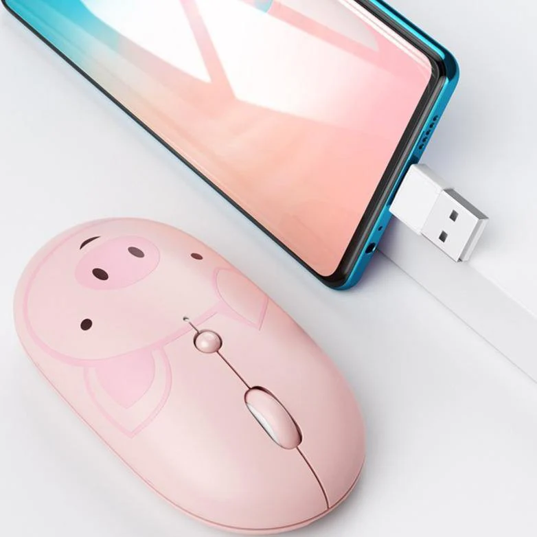 Rechargeable Universal USB-C Cartoon Wireless Mouse - Image 1