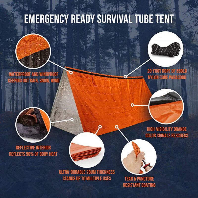 Camping Emergency Sleeping Bag Blanket Tent - Image 2