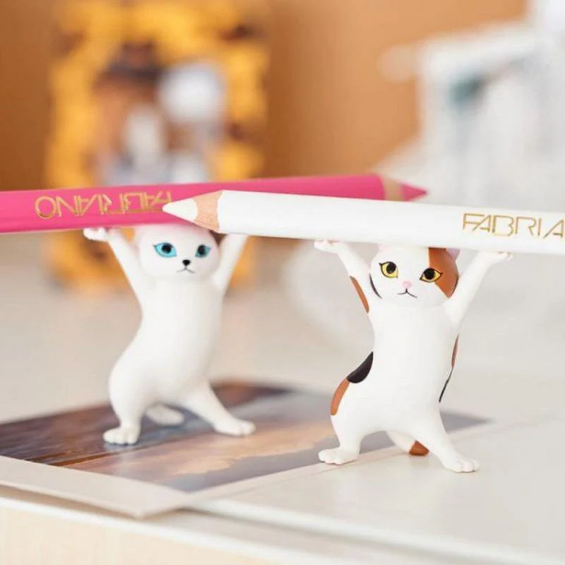 Cat Figurine Pen Holder - Image 1