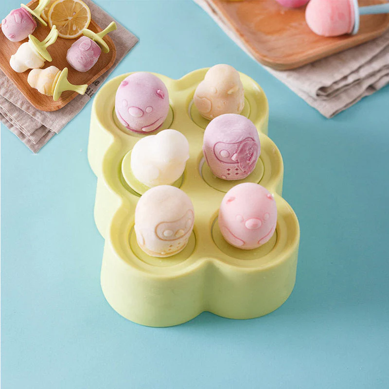 Cute Animal Shape Ice Cream Popsicle Mold - Image 3