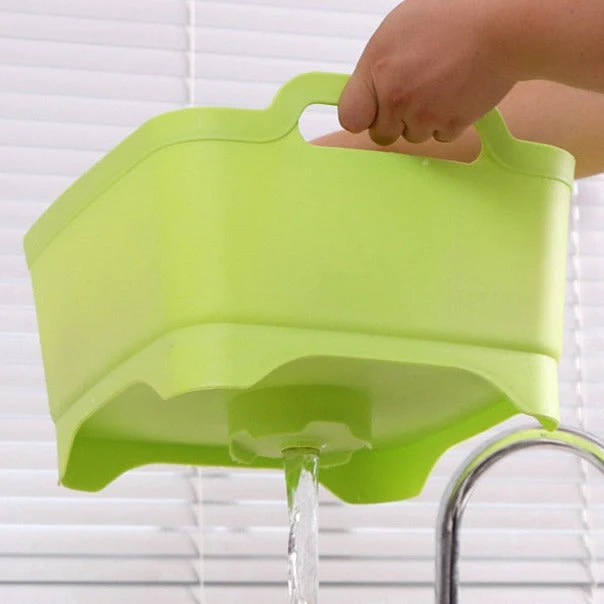 Portable Large Vegetable Washer Drain Basket - Image 3