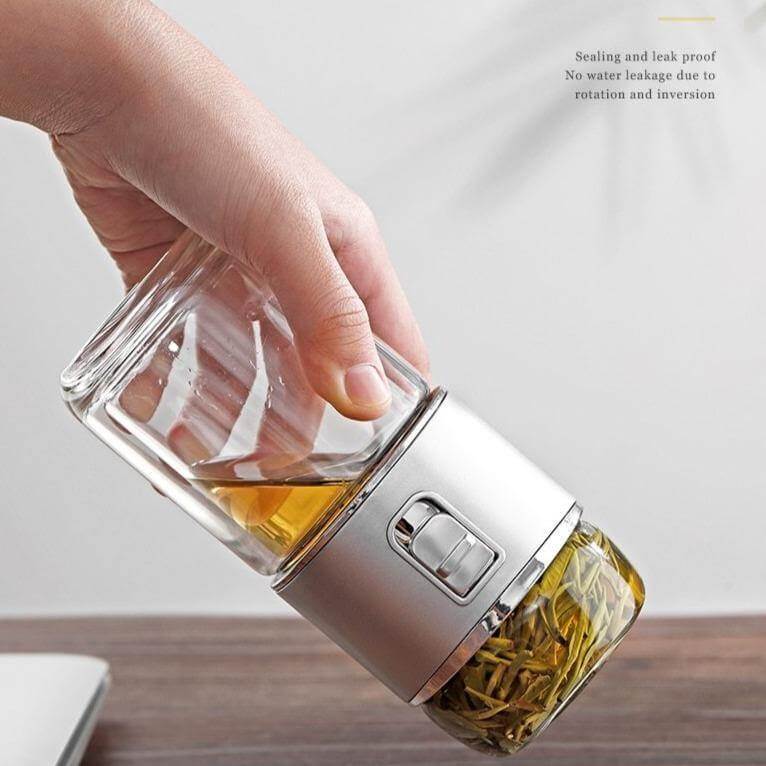 Double Glass Portable Eco-Friendly Tea Infuser - Image 2