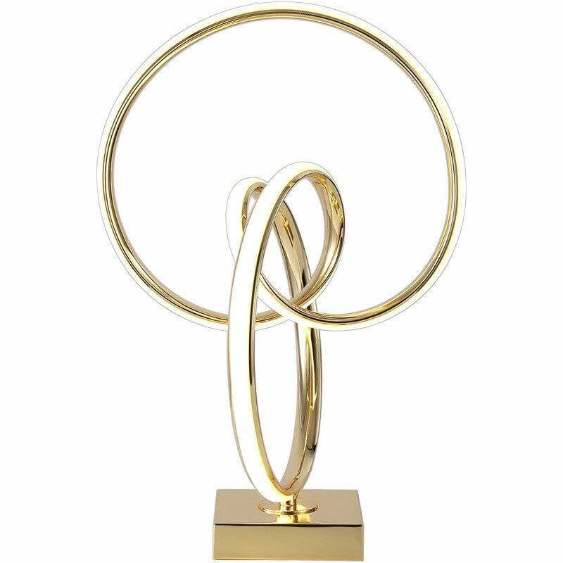 Modern Art Spiral Golden Led Table - Image 3
