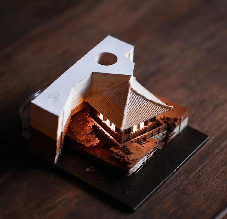 Creative 3D Ancient Architectural Creative Paper - Image 3