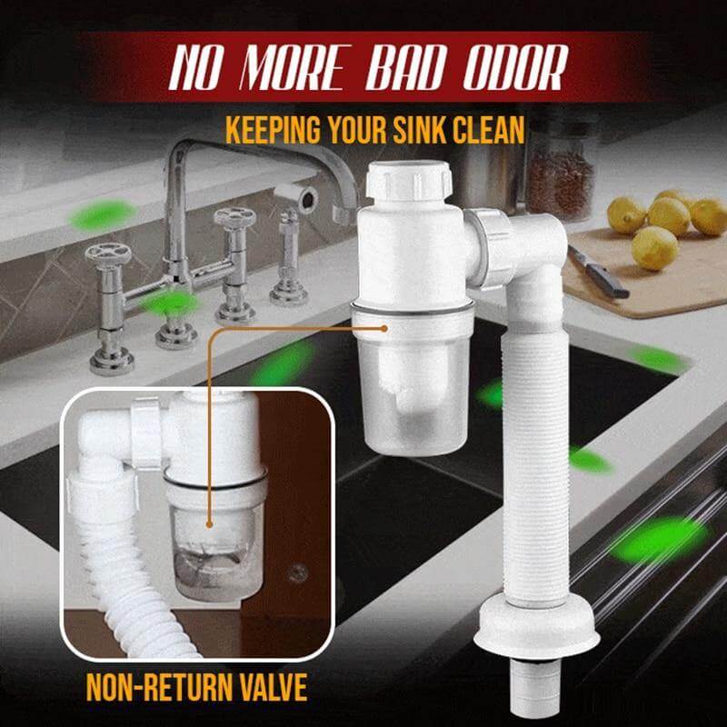 Odor-free Bathroom Kitchen Expandable Filter Pipe - Image 2