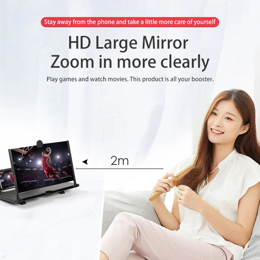 Universal HD Smartphone Screen Magnifier Movie Box - Image 3