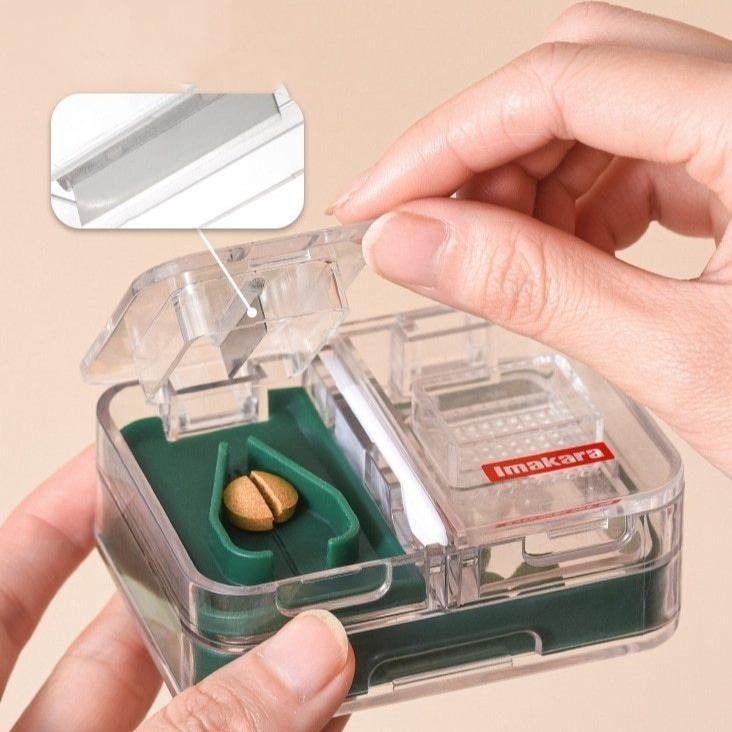 Portable Mini Pill Cutter Storage Box - Image 2