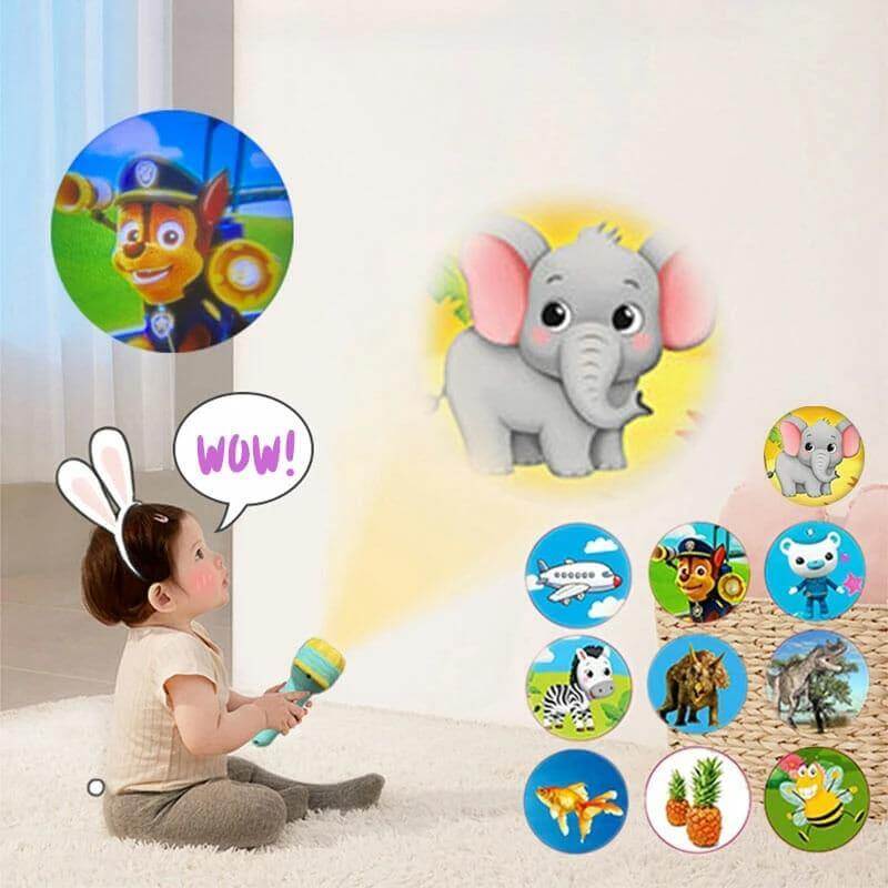 Educational Cartoon Kids Flashlight Projector - Image 3