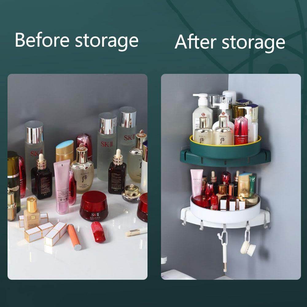 Triangle Wall-mounted Corner Kitchen Organizer Storage Rack - Image 3