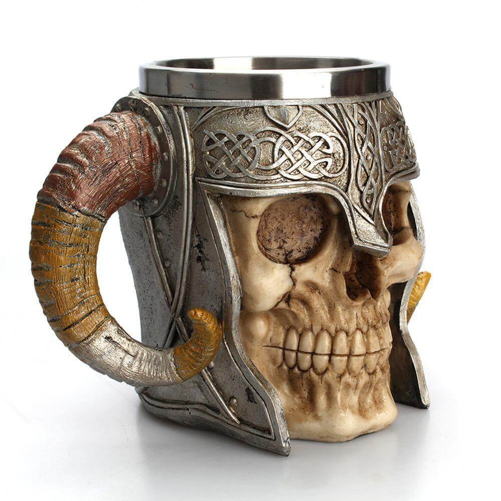Ancient Skull Stainless Steel Mug - Image 2