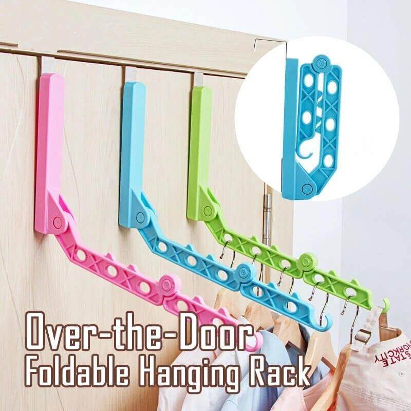 Foldable Over-The-Door Drying Hanging Rack - Image 2