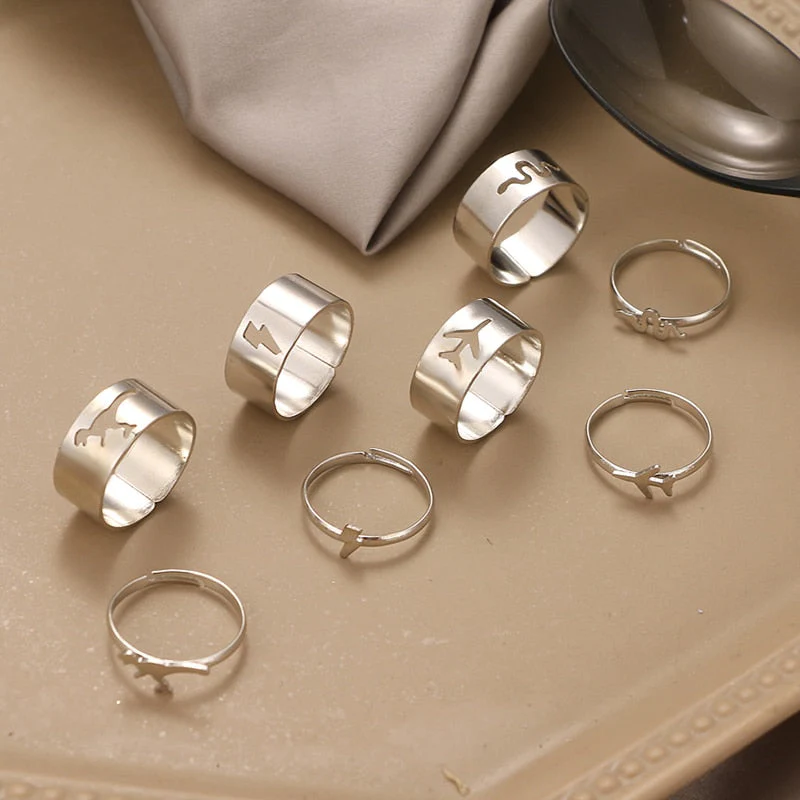 Creative Lovely Couples Matching Ring Set - Image 2