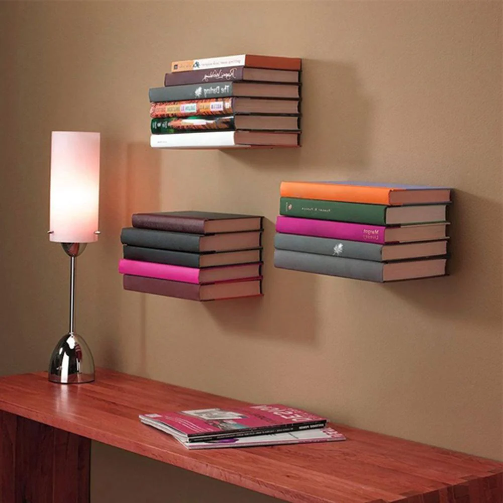 2pcs Hidden Wall Mounted Shelf Bracket - Image 1