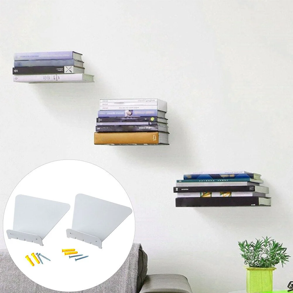 2pcs Hidden Wall Mounted Shelf Bracket - Image 2