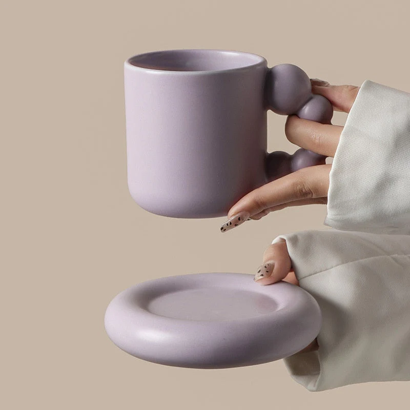 Nordic Ceramic Berry Handle Coffee Mug - Image 3