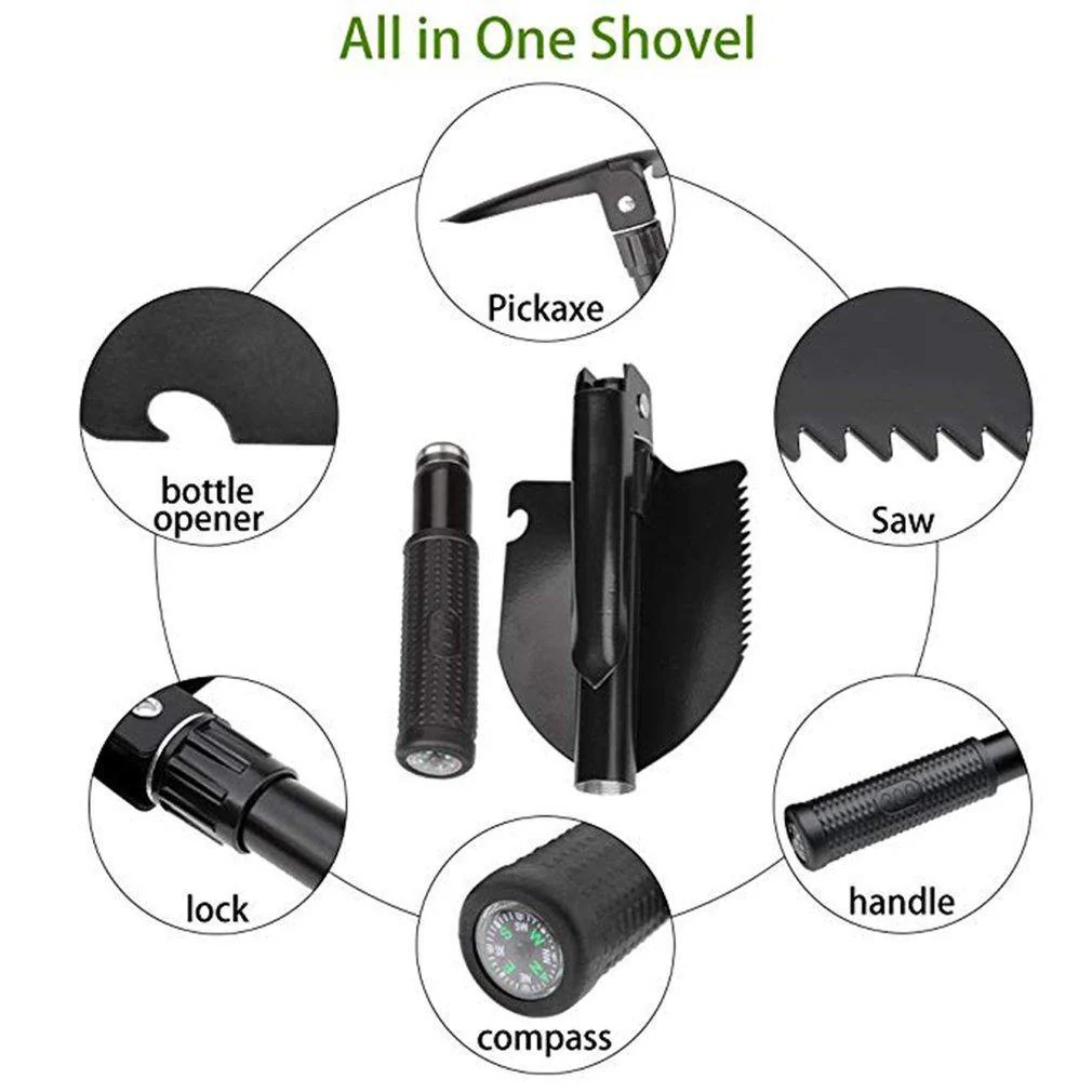 Portable Folding Garden Helper Shovel - Image 3