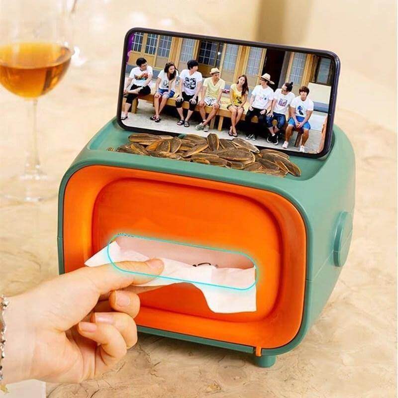 Multifunctional Phone Holder Tissue Box - Image 2