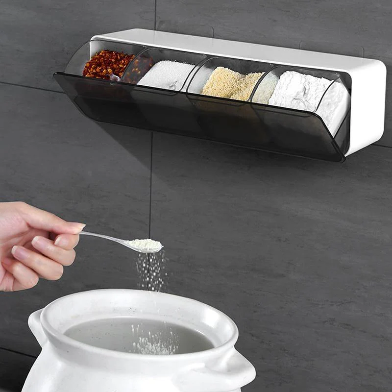 Wall-Mounted Spice Seasoning Jar Rack - Image 2