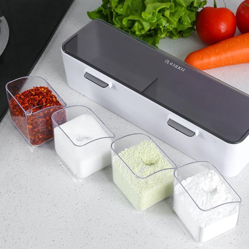 Wall-Mounted Spice Seasoning Jar Rack - Image 3