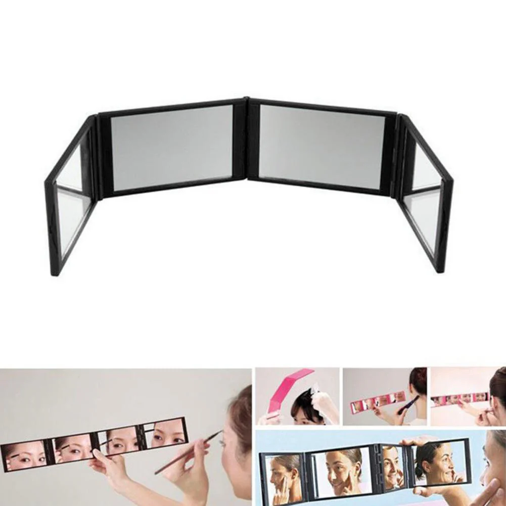 Foldable Handheld Pocket Makeup Mirror - Image 2