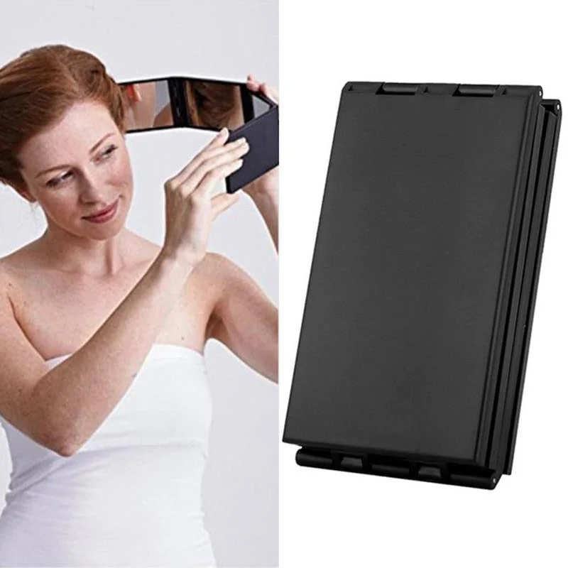 Foldable Handheld Pocket Makeup Mirror - Image 3