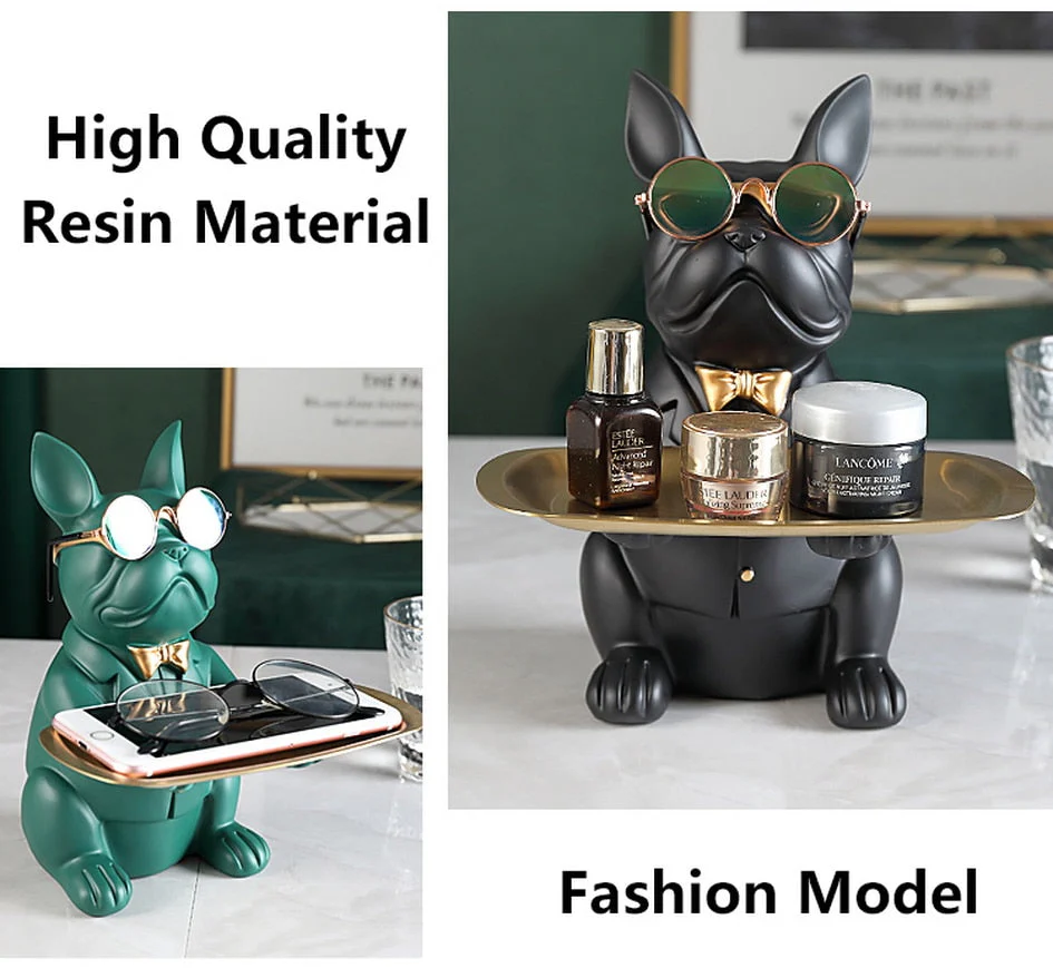 Nordic Fancy Bulldog Storage Tray Home Decor - Image 3