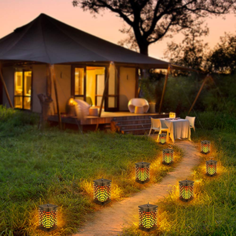Solar LED Flameless Hanging Lantern - Image 2