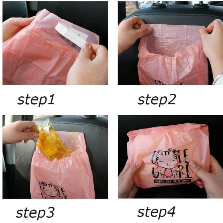 Mini Disposable Car Trash Bag - Image 3