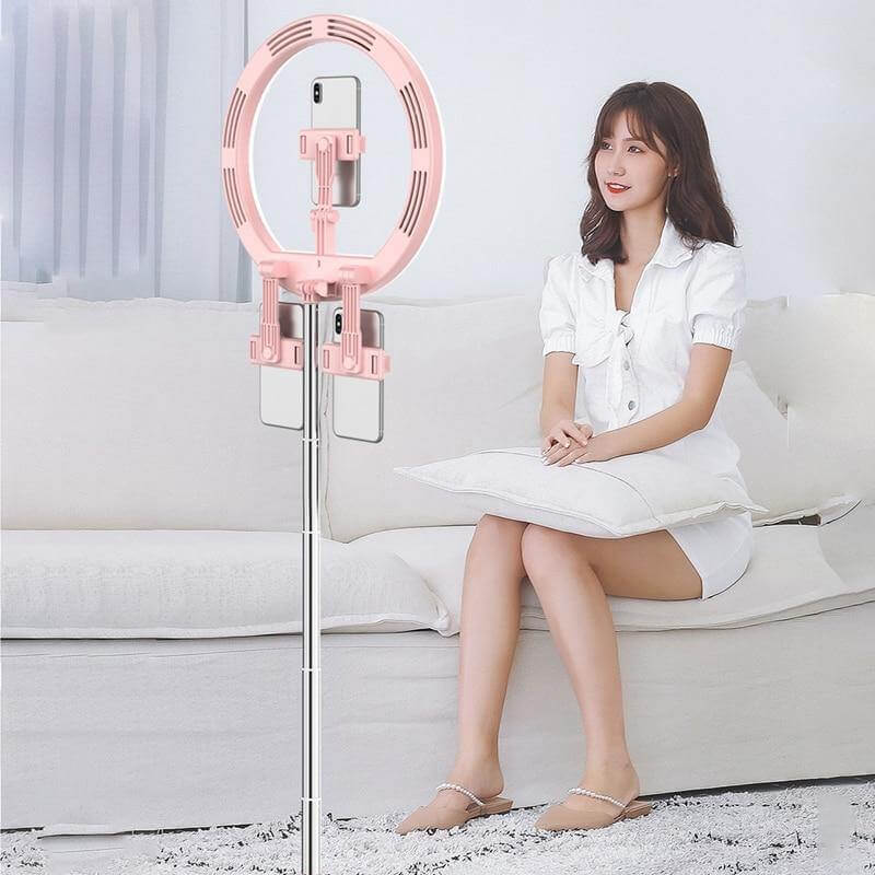 3 Modes Dimmable Foldable LED Selfie Round Light - Image 3