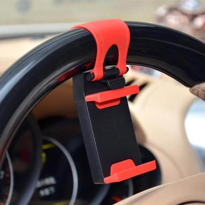 Universal Car Steering Wheel Phone Holder - Image 2