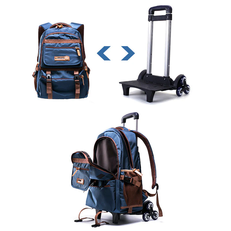 Creative Trolley Travel Waterproof Backpack - Image 2