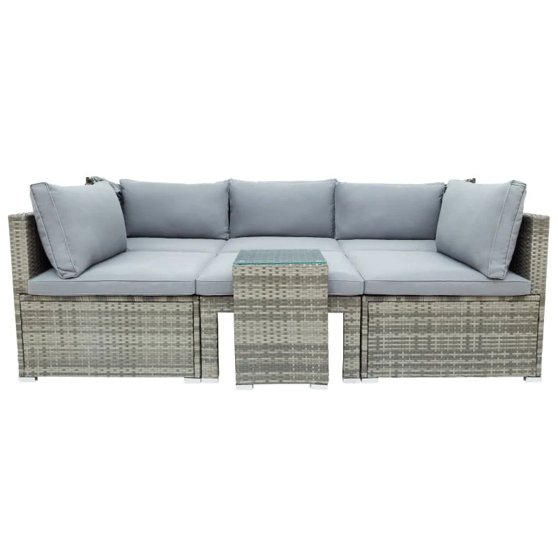 Sectional Canopy Daybed Outdoor Furniture Set - Image 2